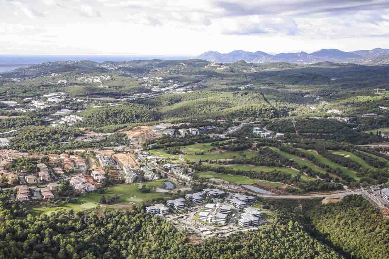 © CASA vue aérienne Sophia Antipolis