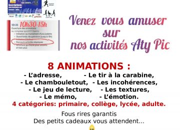 Activités Aty Pic lors de Trail Pour Tous