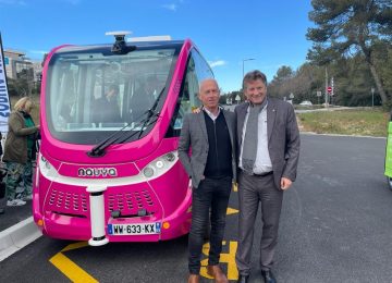 Ouverture au public du service de navettes autonomes SophIAbus