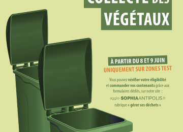 Expérimentation Collecte des végétaux en porte à porte Communauté d’Agglomération Sophia Antipolis