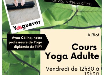 Nouveau cours de yoga avec Yoguever