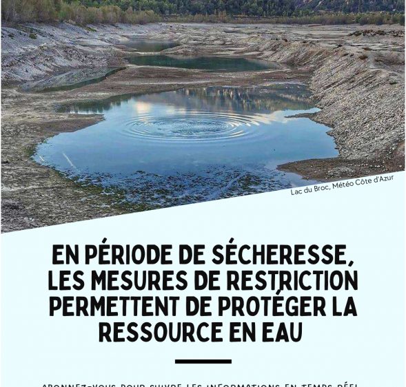 BIOT EN ALERTE RENFORCEE SECHERESSE JUSQU’AU 31 OCTOBRE 2023