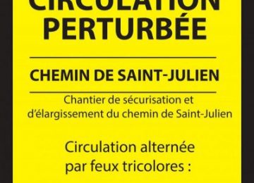 Travaux Chemin de Saint-Julien