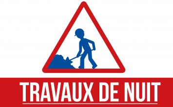 Démarrage des travaux de nuit sur la Route de Valbonne