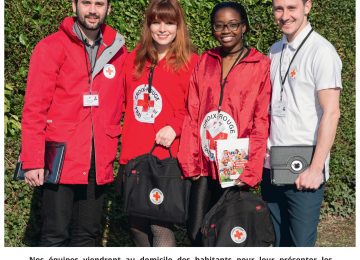 Campagne de sensibilisation en porte-à-porte de la Croix Rouge