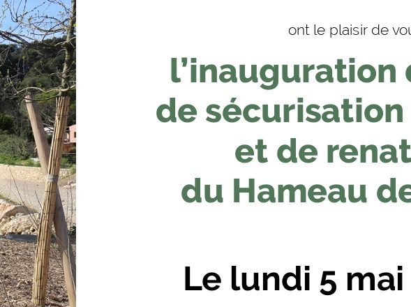 Inauguration des travaux du Hameau de la Brague